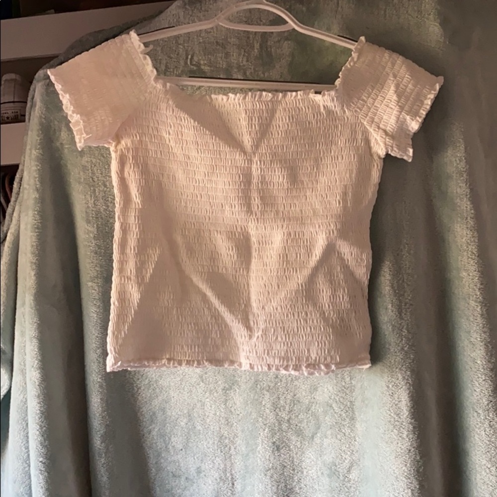 White crop top